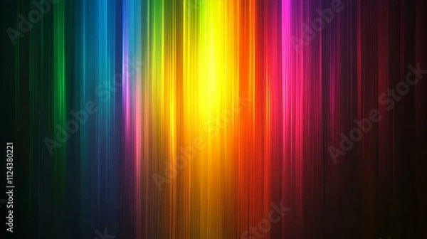 Fototapeta Rainbow spectrum light burst from center o