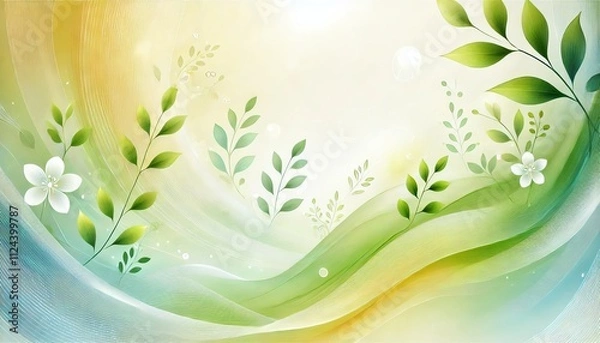Obraz abstract background with leaves