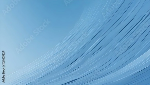 Fototapeta Clear Plain Shiny Warm Soft Vintage Bokeh Cloudy Wave Like Geometric Blue Background or Texture