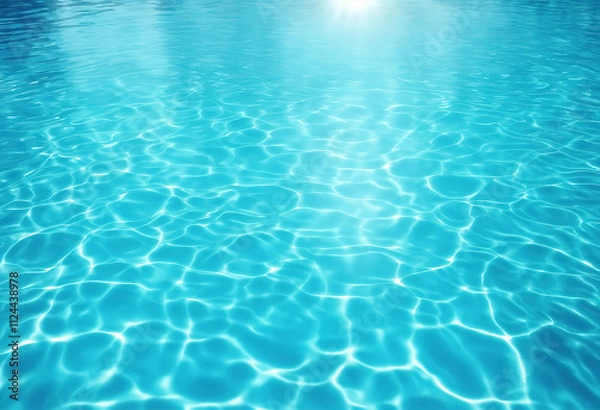 Obraz Excellent dark blue clear water surface texture with ripples and splashes