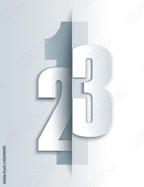 Obraz 123 numbers modern template.