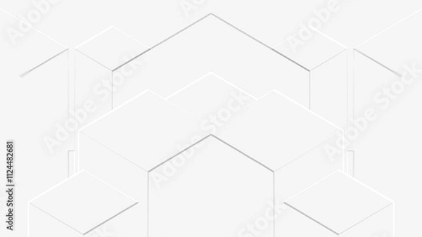 Fototapeta embossed image of geometric shapes 