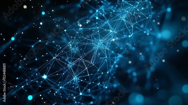 Obraz Secure global financial networks utilizing blockchain technology facilitate transactions involving cryptocurrencies such as Bitcoin and Ethereum, revolutionizing the digital exchange landscape. 