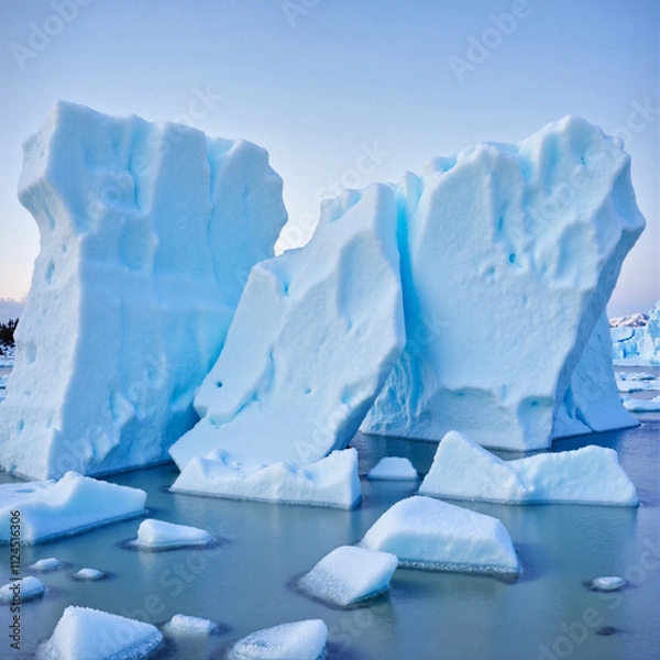 Obraz iceberg in polar regions