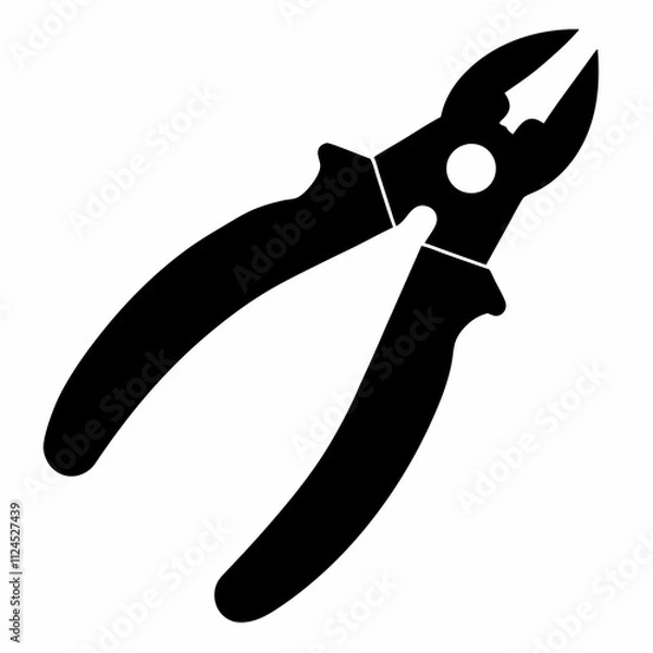 Obraz A simple Pliers silhouette vector illustration