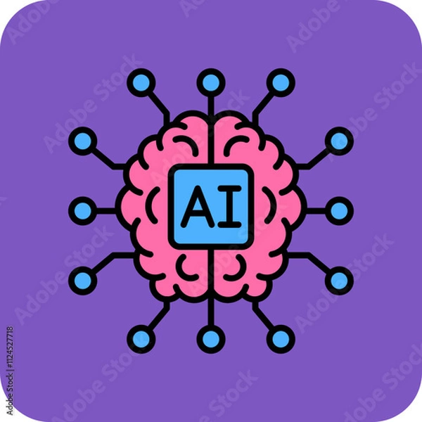 Obraz Artificial Intelligence Icon