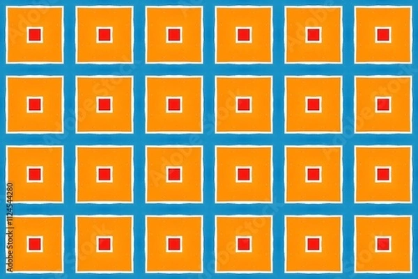 Obraz Abstract Seamless Pattern with Hand-Drawn Details