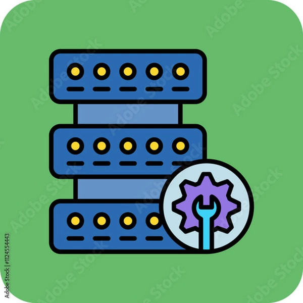 Fototapeta Server Icon