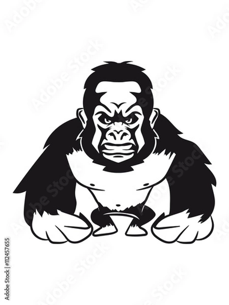 Obraz Gorilla agro monkey cool