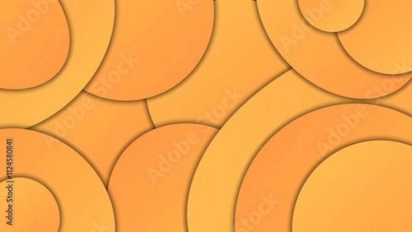 Obraz Orange Colour Vibrant Circle Pattern Abstract Background Full HD 