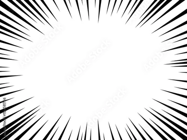 Obraz 背景（集中線、黒）