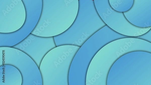 Obraz Blue Colour Vibrant Circle Pattern Abstract Background Full HD 
