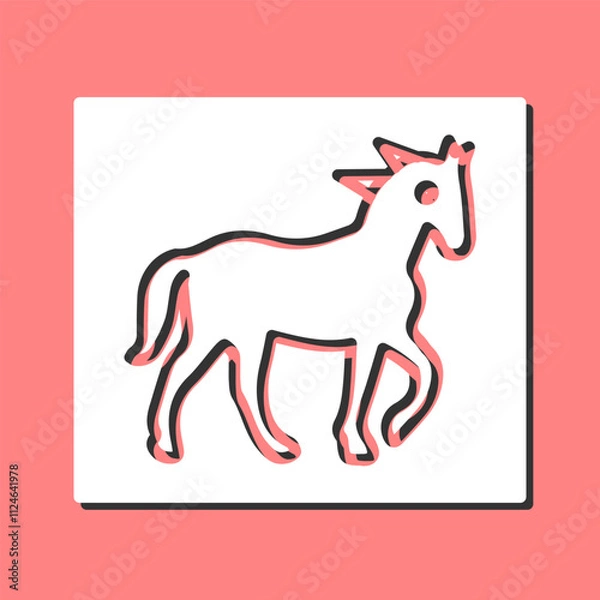 Fototapeta Pin the Tail Game Vector Icon