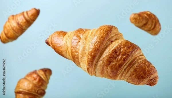 Obraz Croissant Levitation Magic in Pastry