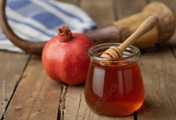 Obraz honey and apple