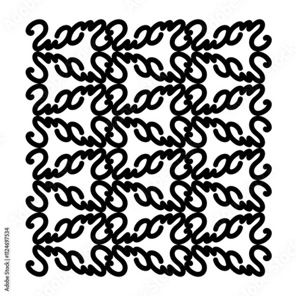 Obraz Botanical ornament pattern, hand-drawn doodle