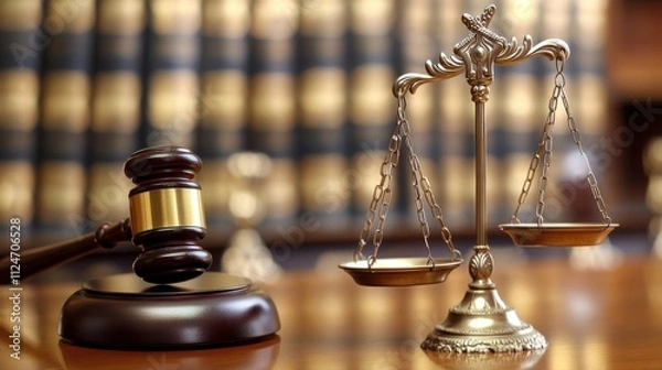 Fototapeta The Pillars of Justice: A Symbol of Fairness and Order