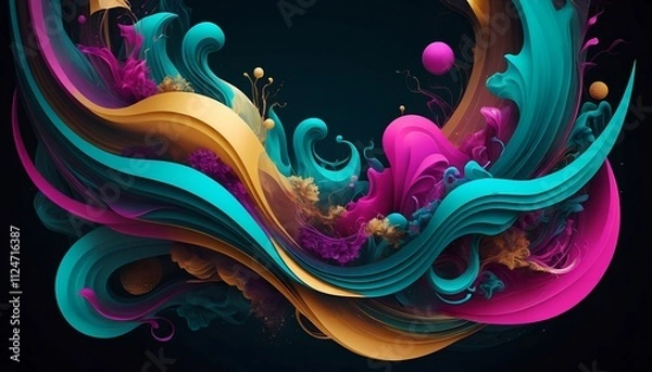 Obraz Ethereal Liquid Art Composition