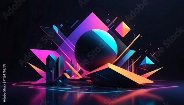 Obraz Bold Metallic Textured Artwork