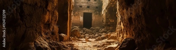 Fototapeta Hidden Courtyard Ancient African City