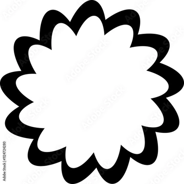 Obraz abstract flower vector