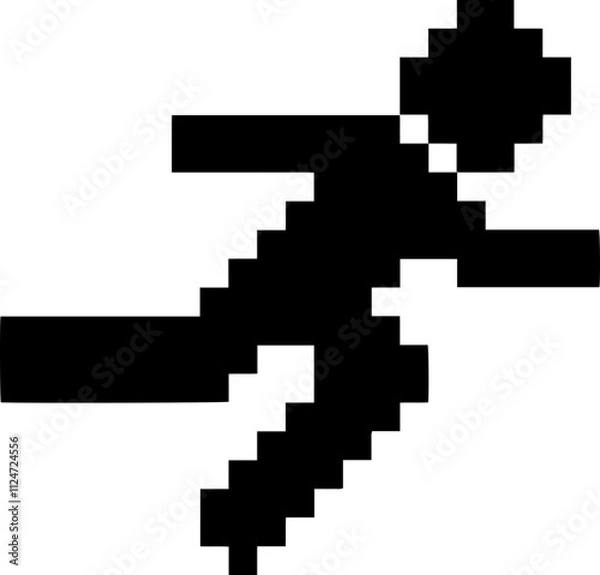 Obraz pixel human illustration