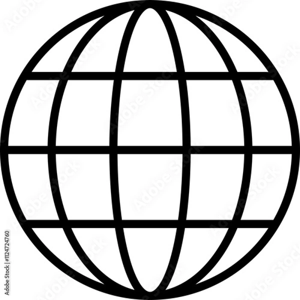 Obraz earth globe icon