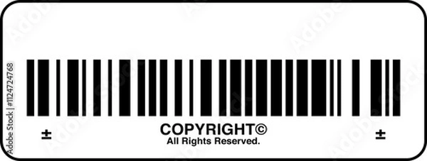 Obraz bar code label