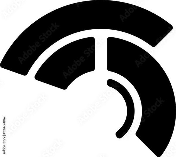 Obraz black phone icon