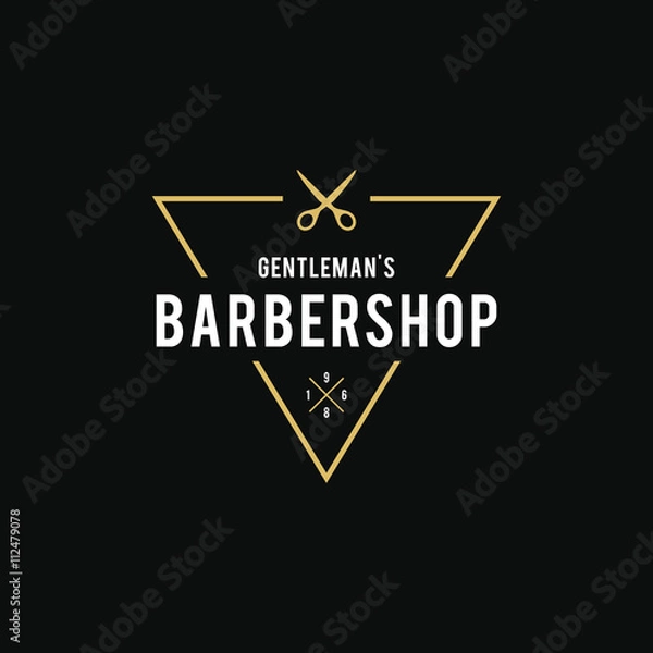 Fototapeta Logo Vintage Barber Shop