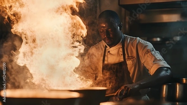 Obraz Culinary Artistry: A Chef's Passion in the Kitchen