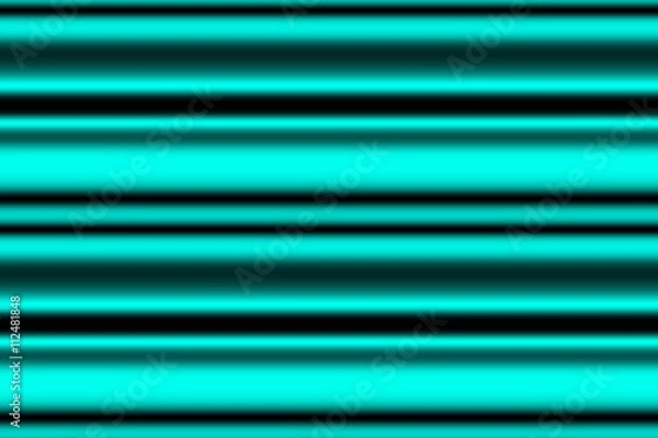 Fototapeta Illustration of cyan blue and black horizontal lines