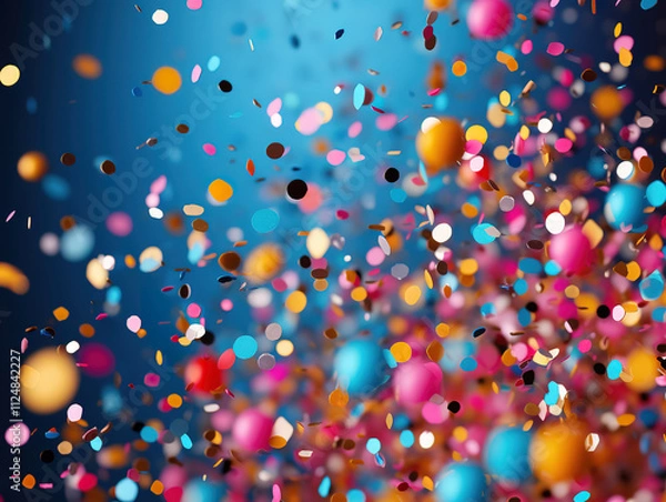 Fototapeta Attractive chic style dots background illustration modern retro, minimalist colorful