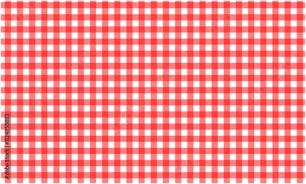 Obraz ギンガムチェック素材／赤