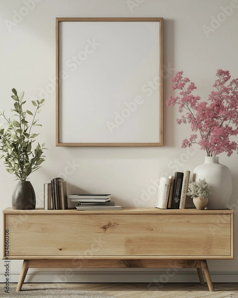 Fototapeta Minimalist Office Decor with Clean Lines and Soft Lighting