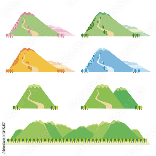 Fototapeta いろいろな山