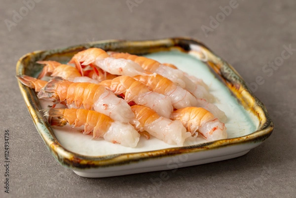 Obraz Shrimp sashimi on a plate