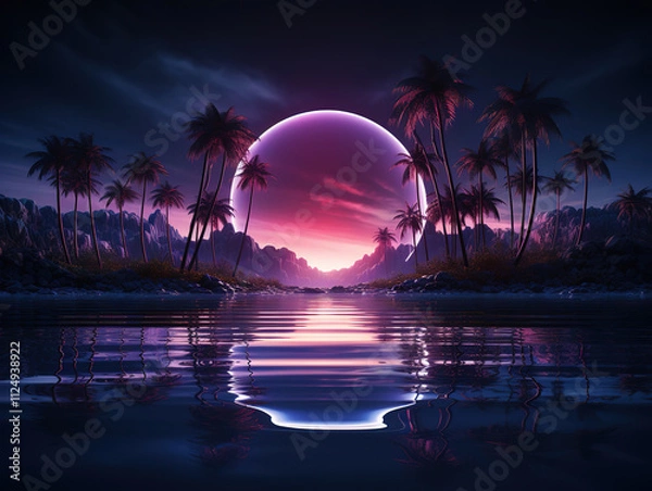 Fototapeta Exceptional Surreal sunsets background