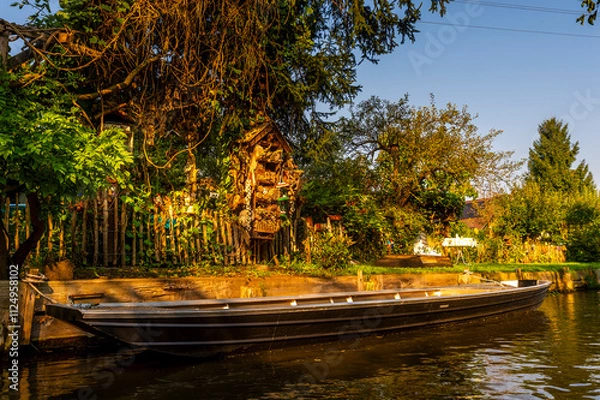 Obraz Spreewaldkahn am Ufer