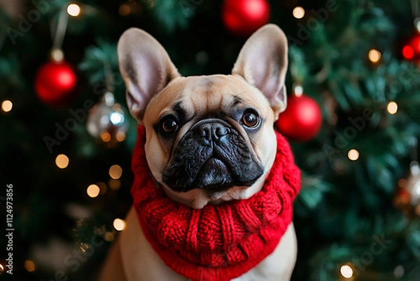 Fototapeta funny greeting card on the theme of Christmas and New Year