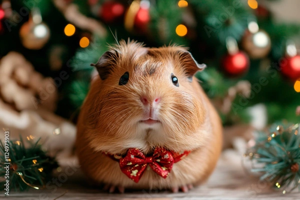 Fototapeta funny greeting card on the theme of Christmas and New Year