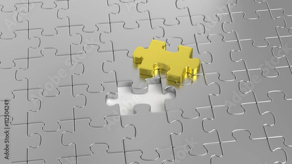 Obraz Puzzle maze together.