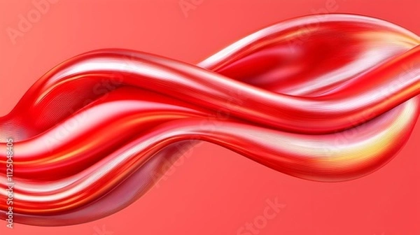 Obraz A red and white background with a spider web pattern