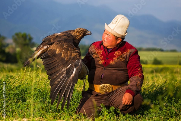 Obraz Golden eagle. Hunting
