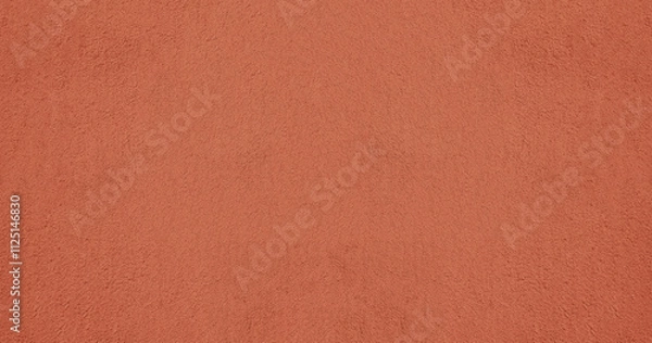 Obraz red pink plaster wall texture. Seamless surface abstract solid background Pale painted wall built structure textured stucco in terracotta color. seamless texture of plaster backdrop pattern Peach Fuzz