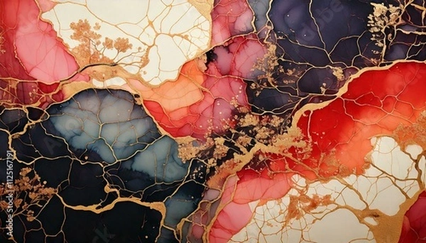 Obraz abstract background　アンティークなグラフィック背景画