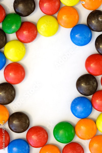Obraz colorful candy border - vertical