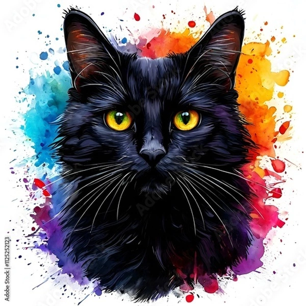 Obraz cat with red heart