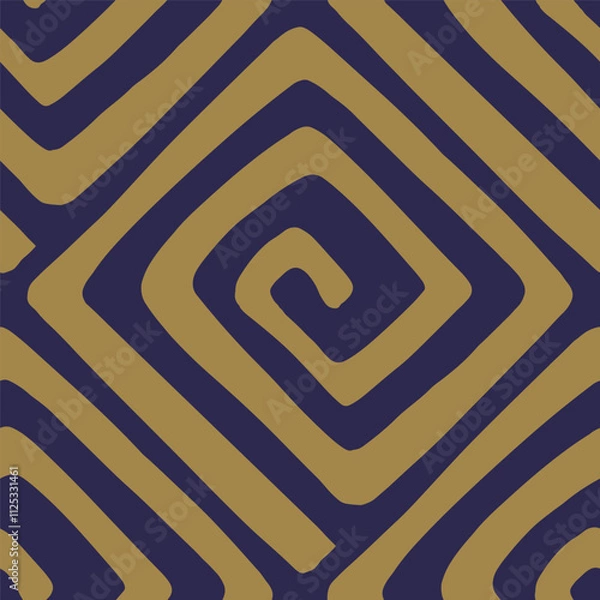 Obraz Geometric decorative pattern element. Seamless texture. Vector illustration. 