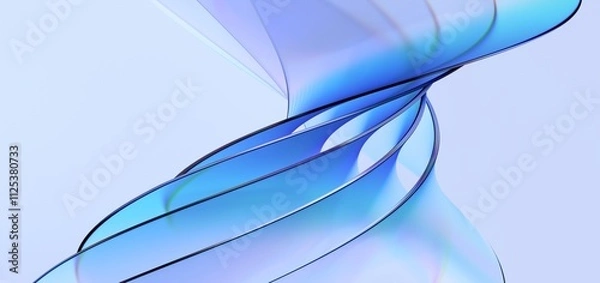 Fototapeta Abstract minimalist background design, 3d render